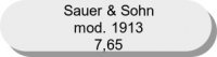 Sauer & Sohn modello 1913 7,65