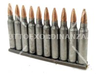10 CARTUCCE M16 CAL 5,56x45 / 223 REMINGTON INERTI + PIASTRINA