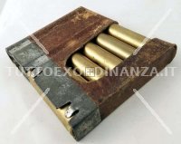 6 CARTUCCE SCHMIDT RUBIN CAL 7,5x55 INERTI + PIASTRINA WW1