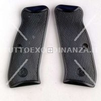 COPPIA GUANCETTE CZ75 IN PLASTICA NERA