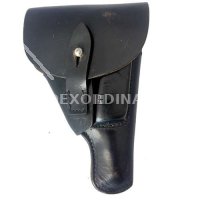 FONDINA IN PELLE NERA ADATTA A BERETTA 70 / WALTHER PP / PPK