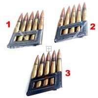 5 CARTUCCE INERTI + PIASTRINA STEYR 1895 8MM