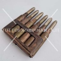 6 CARTUCCE CARCANO 1891 INERTI + PIASTRINA