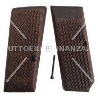 COPPIA GUANCETTE BROWNING / FN 1910/22 WW2 IN LEGNO CON VITE