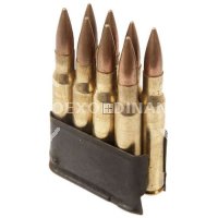 8 CARTUCCE CAL.30-06 NUOVI INERTI + CLIP GARAND