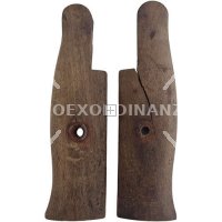COPPIA GUANCETTE BAIONETTA GARAND IN LEGNO (UNA CREPATA)